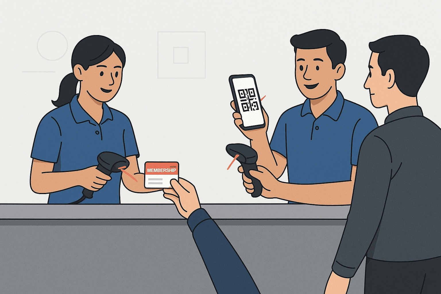 Membership management software - scanning membership cards